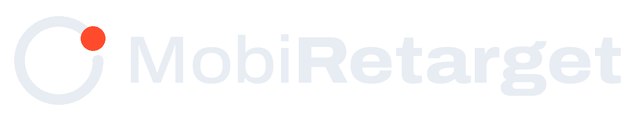 MobiRetarget logo for dark backgrounds